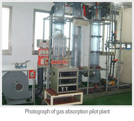 Photograph of gas  AbsorptionPilot Plant-Pilot plant-JEONJIN ENTECH